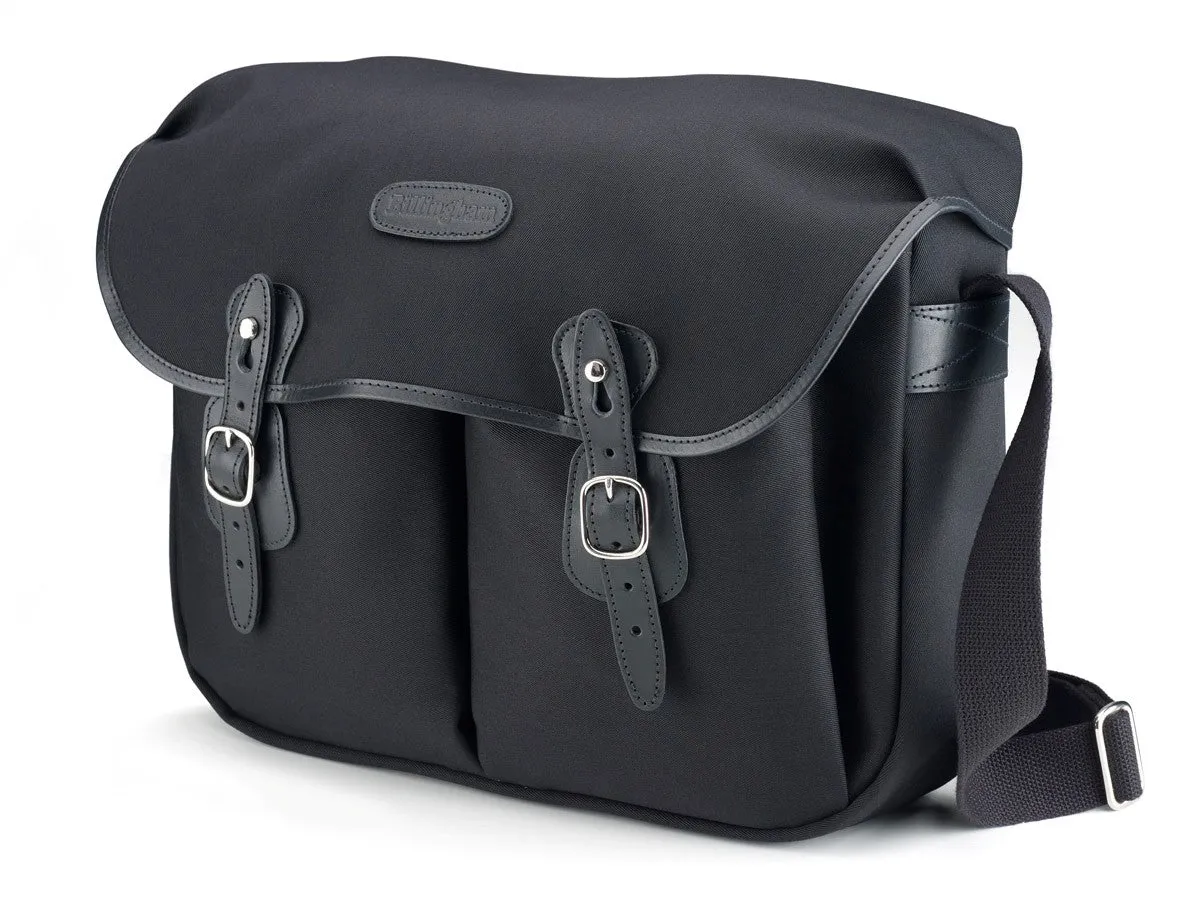 Hadley Large Camera Bag - Black Canvas / Black Leather