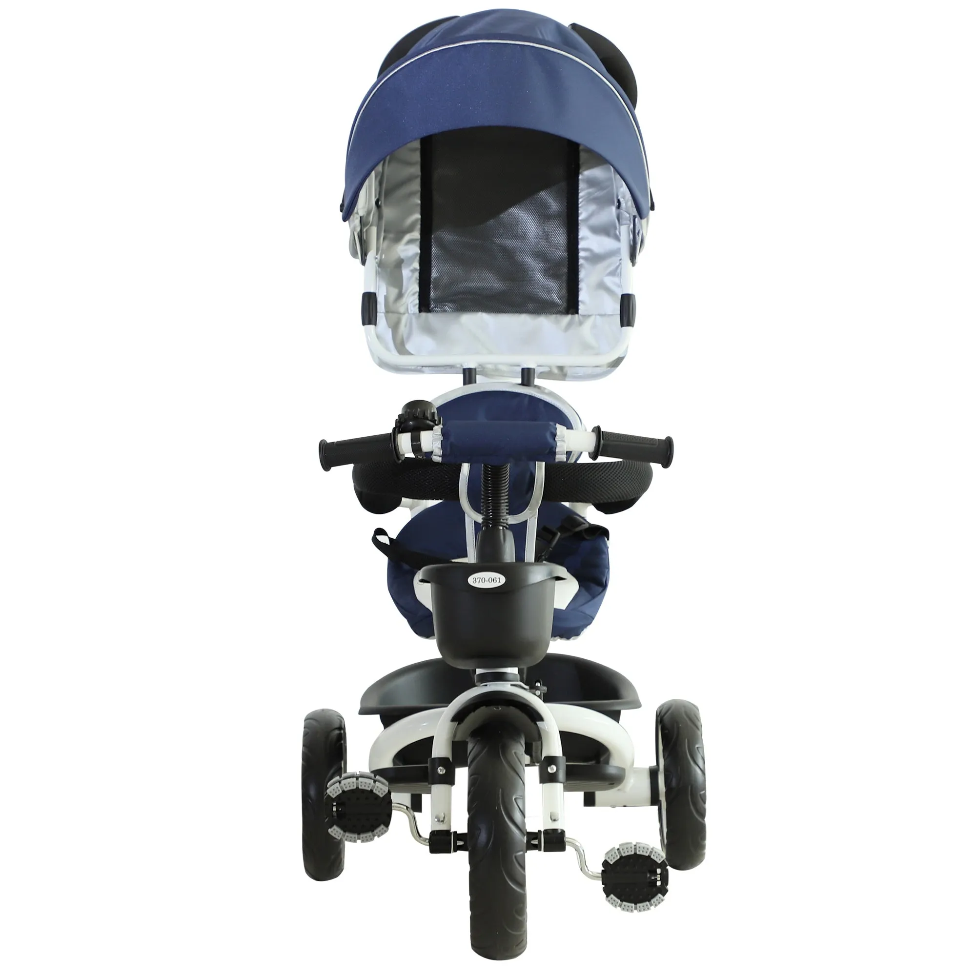 HOMCOM  Baby Tricycle Stroller with Handle- Blue