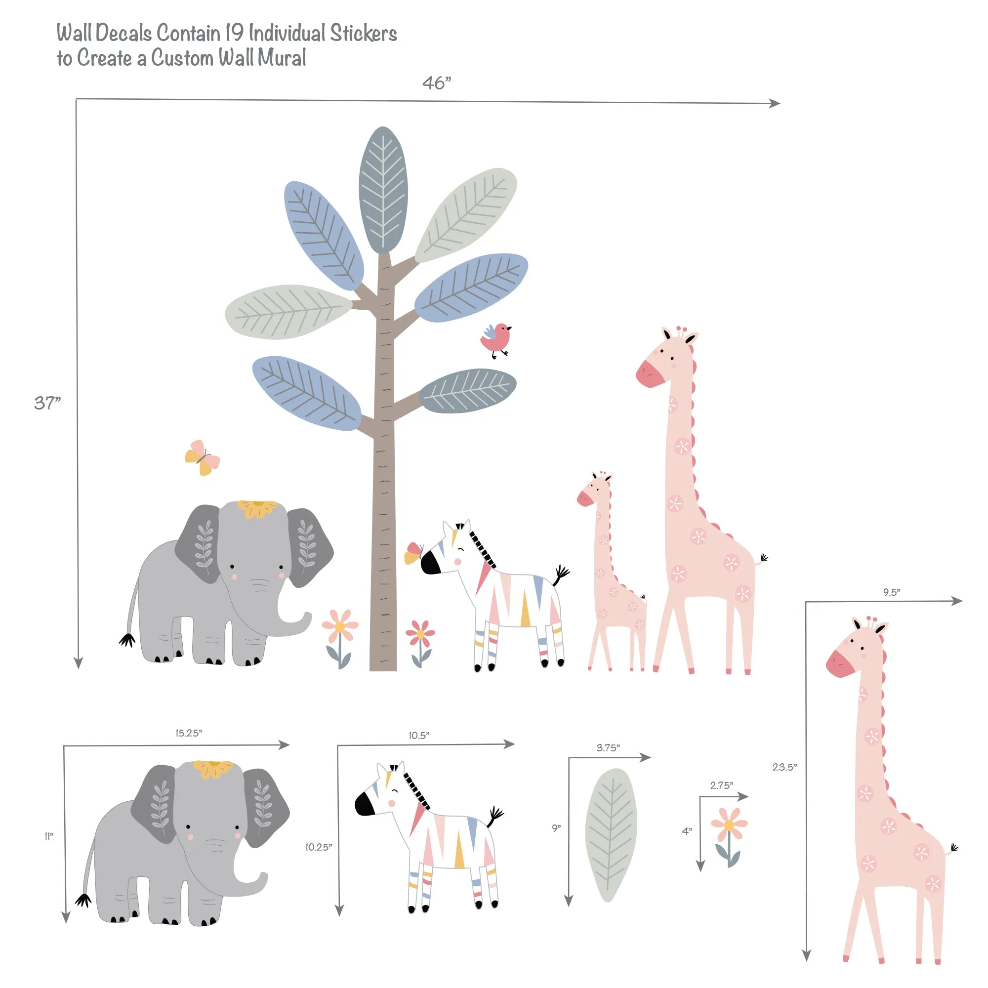 Jazzy Jungle Wall Decals