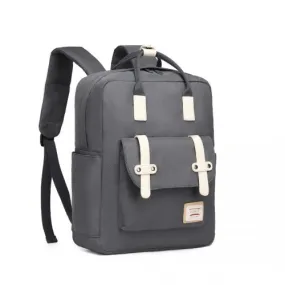 Kono Lightweight Casual Daypack Travel Backpack - Grey