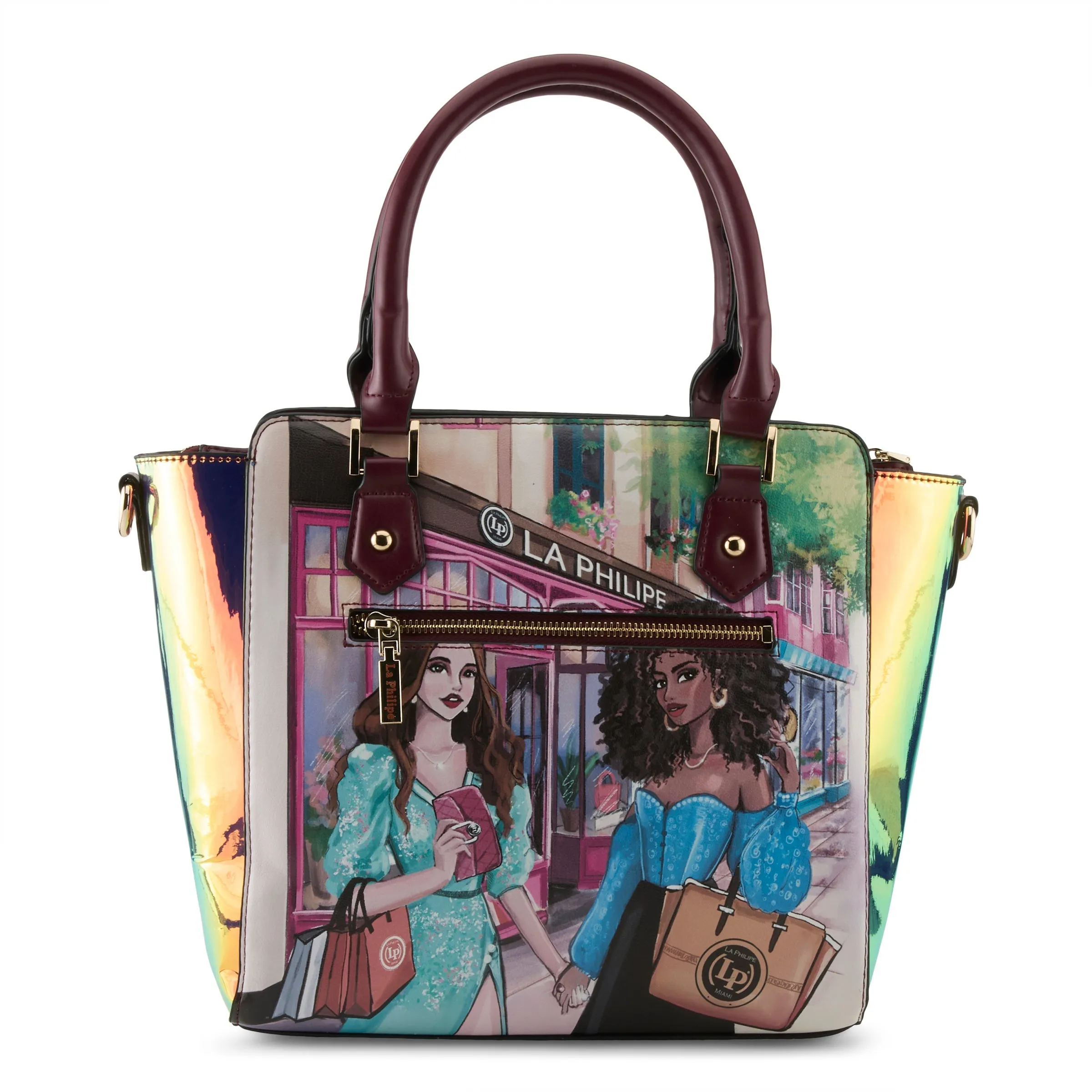 LA PHILIPE LP1022-5 SHOPPING IN THE CITY HANDBAG-SATCHEL