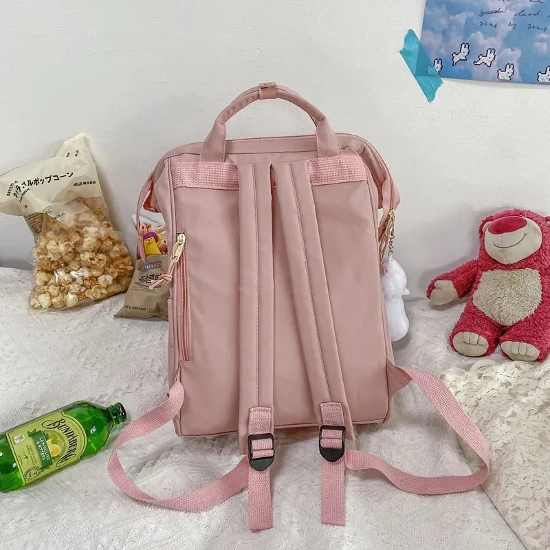 Lady Purple Waterproof Kawaii Backpack Fashion Women Laptop Nylon Mommy Bag Girl Cute Travel Female Rucksack Trendy College Bags