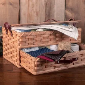 Large Sewing & Craft Basket | Sewing Organizer Box w/Drawer