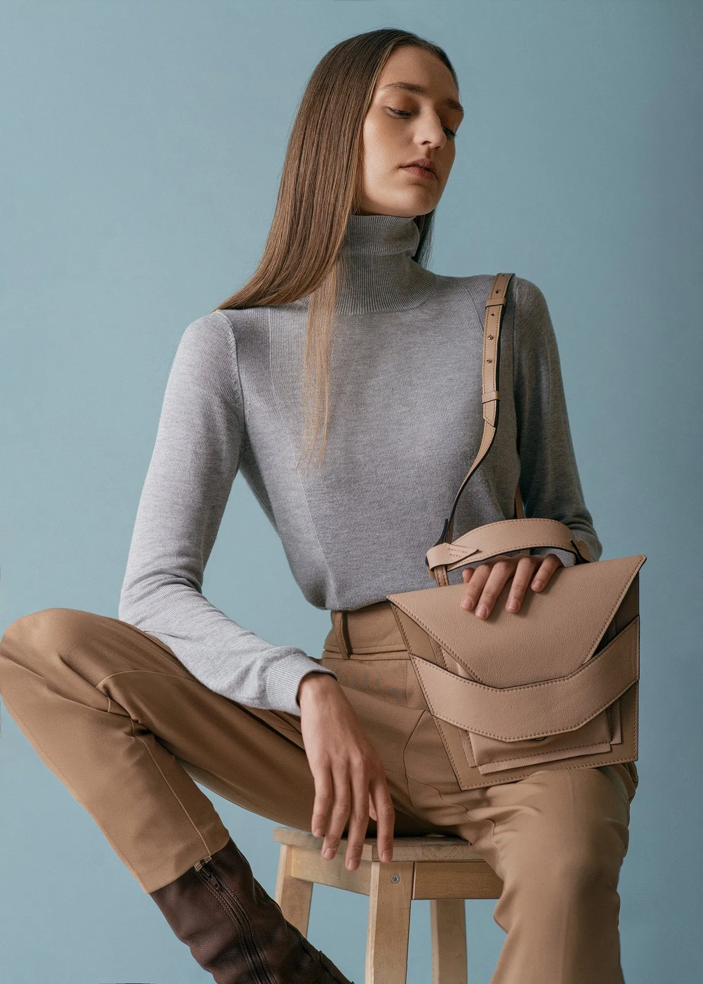 Layered Bag - Light Cinnamon