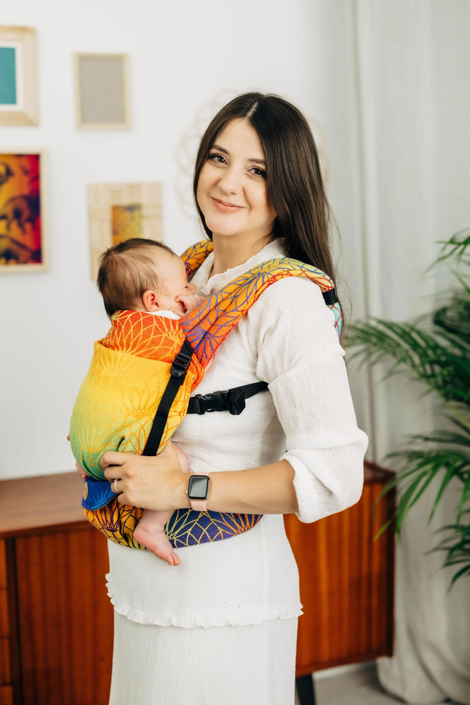 LennyLamb LennyLight Babywearing Carrier Rainbow Lotus