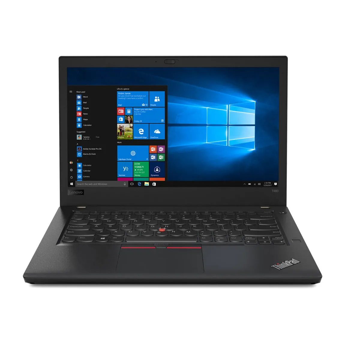 Lenovo Thinkpad T480 Core i7-8350u 14” Laptops (Open Box)