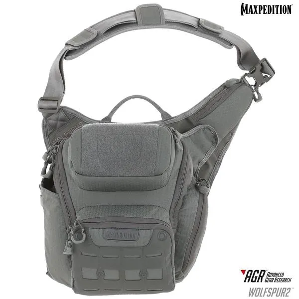 Maxpedition Wolfspur V2.0 Crossbody Shoulder Bag 11L (Gray)