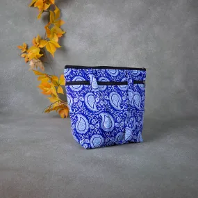 Medium Size Handbag Blue with Mango Design.