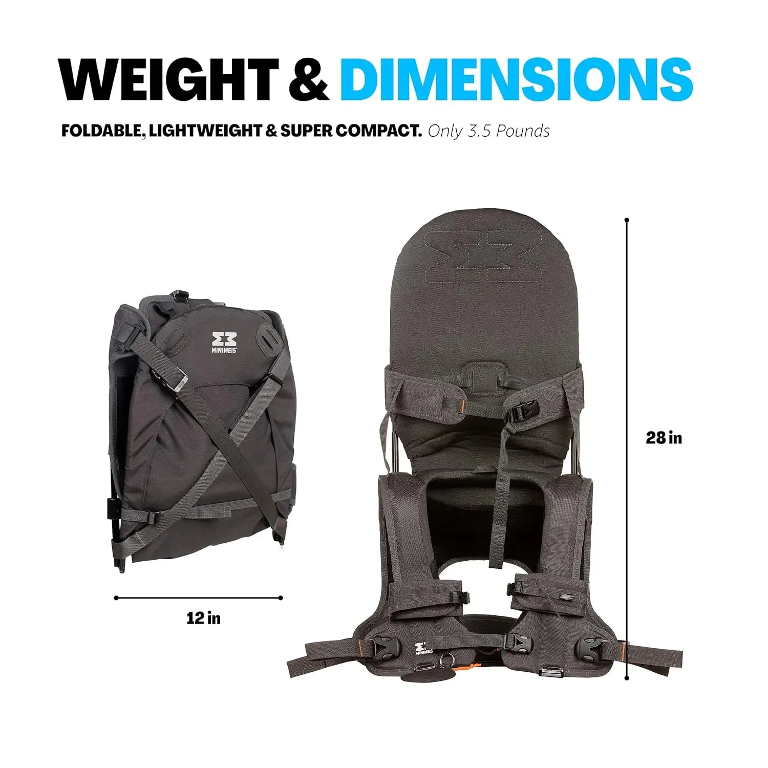 Minimeis G4 Shoulder Carrier - Black/Grey