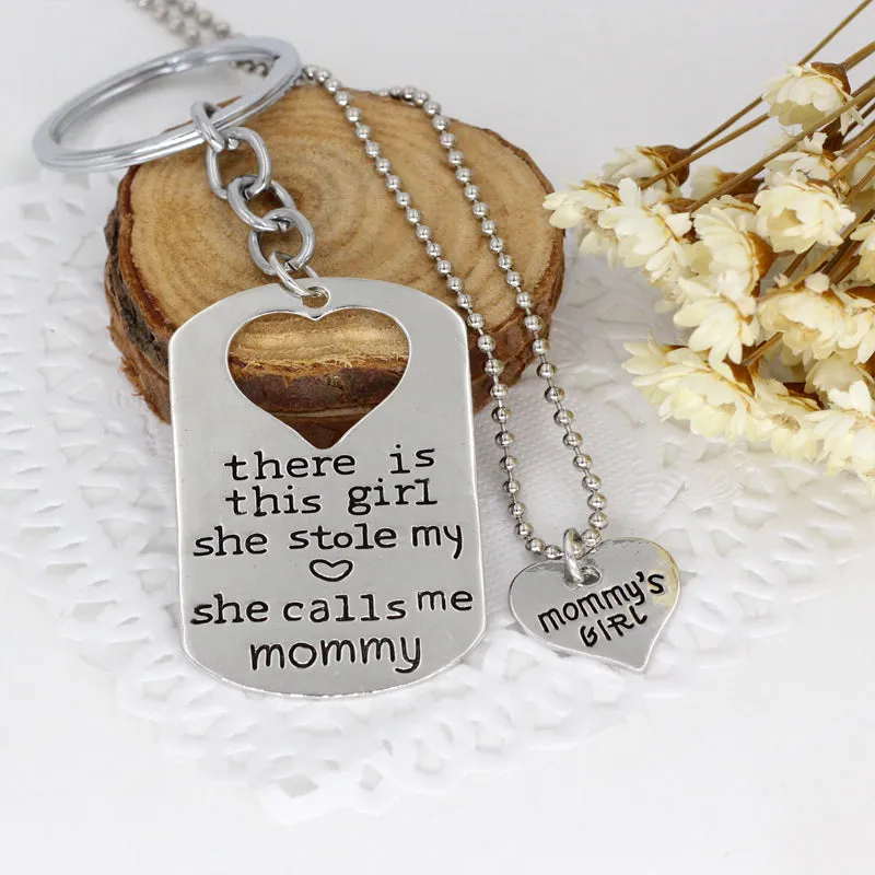 Mommy's Girl Keychain Set