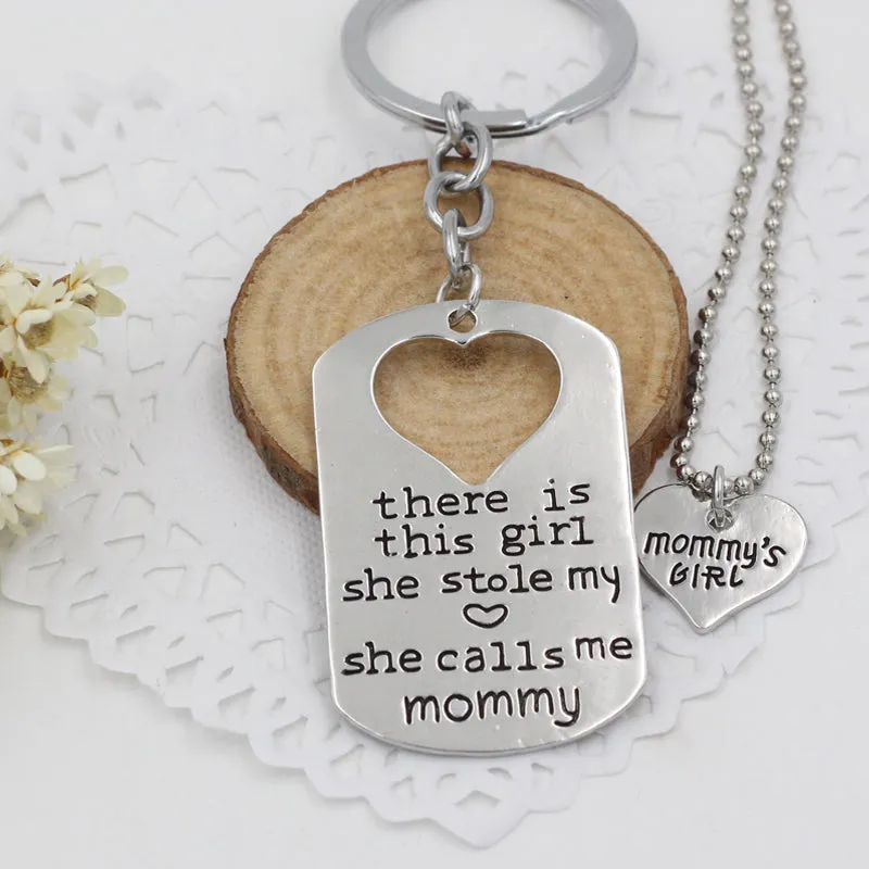 Mommy's Girl Keychain Set