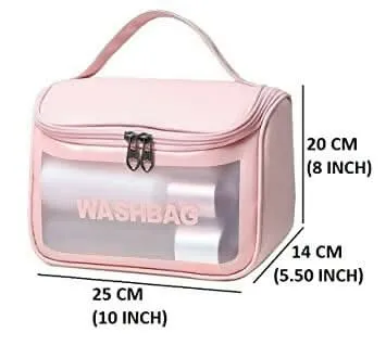 Multi-Purpose Pink Cosmetic Bag for Travel & Home