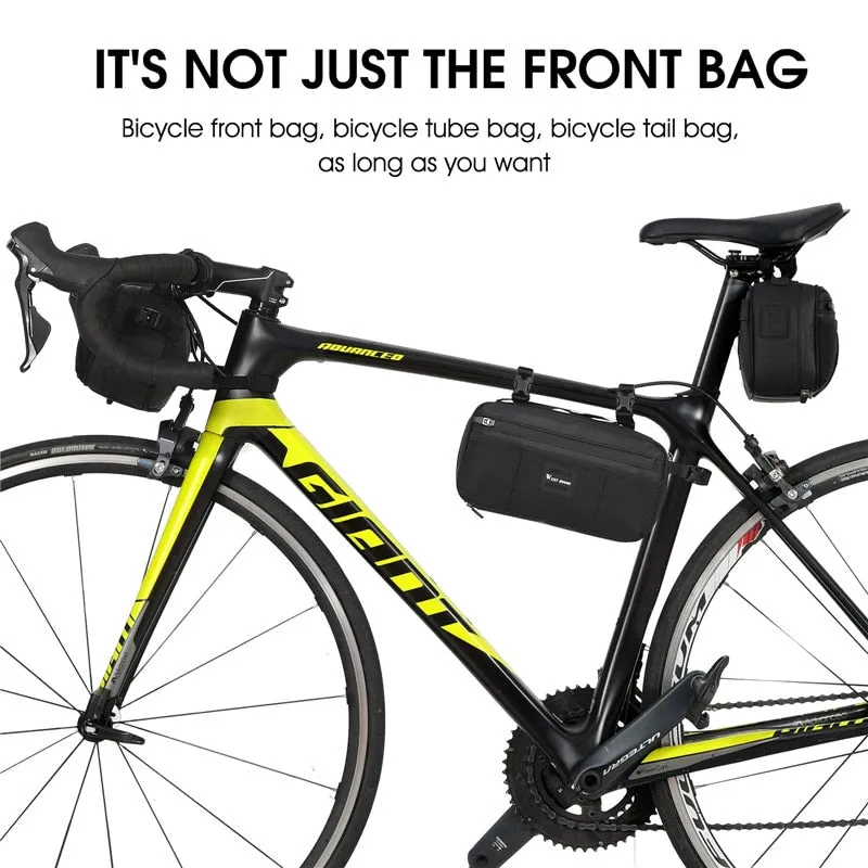 Multifunction Bicycle Handlebar Bag Shoulder Waist Cycling Frame Bag Large Capacity MTB Road Bike Accessories