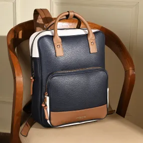 Navy Blue Backpack With 12 Laptop Sleeve