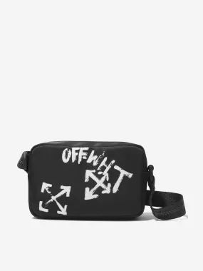 Off-White Girls Paint Script Crossbody Bag in Black