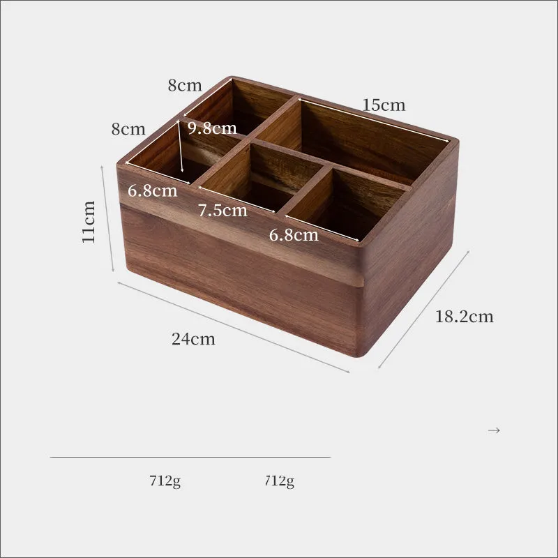 Office Desktop Multifunctional Black Walnut Pen Holder for office use