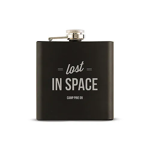 Personalized Black Hip Flask