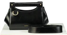 Sancia Black Leather Handbag