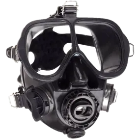 ScubaPro Full Face Mask w/QD and Bag - Black - Black Skirt