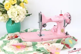 Singer Featherweight 221, AF481*** - Fully Restored in Pink Frosting