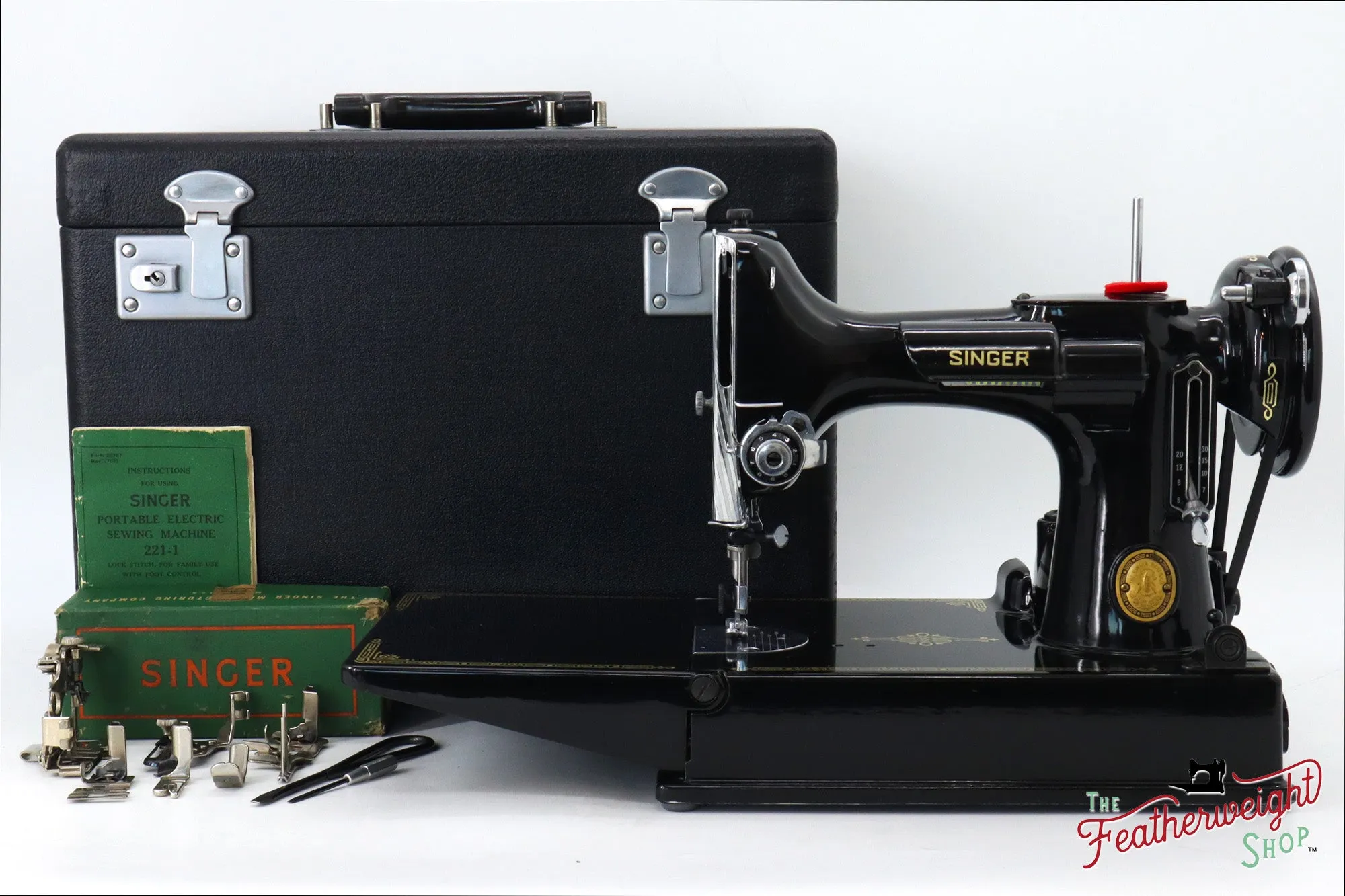 Singer Featherweight 221 Sewing Machine, AL032*** - 1952