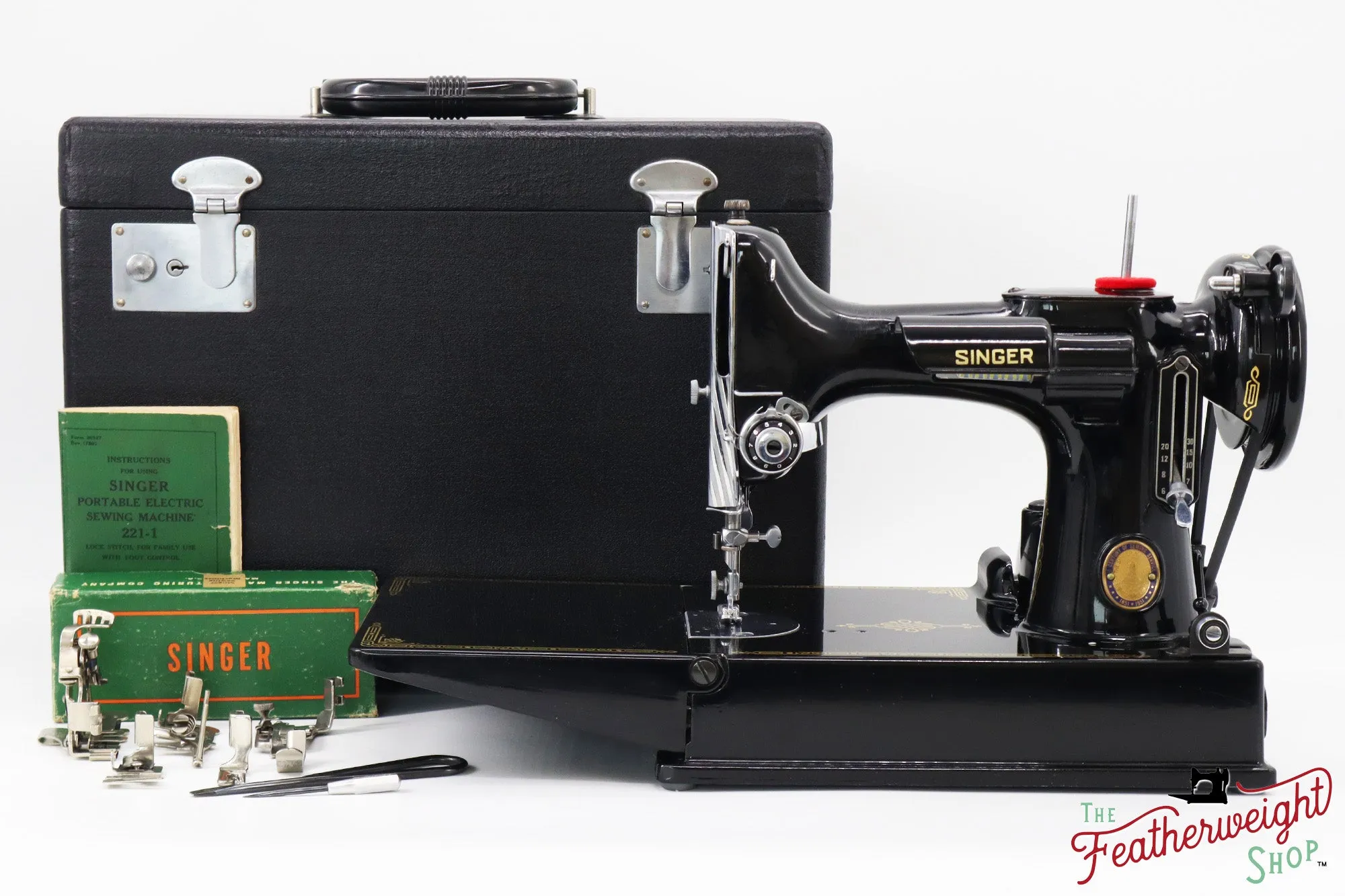 Singer Featherweight 221 Sewing Machine, Centennial: AK117***