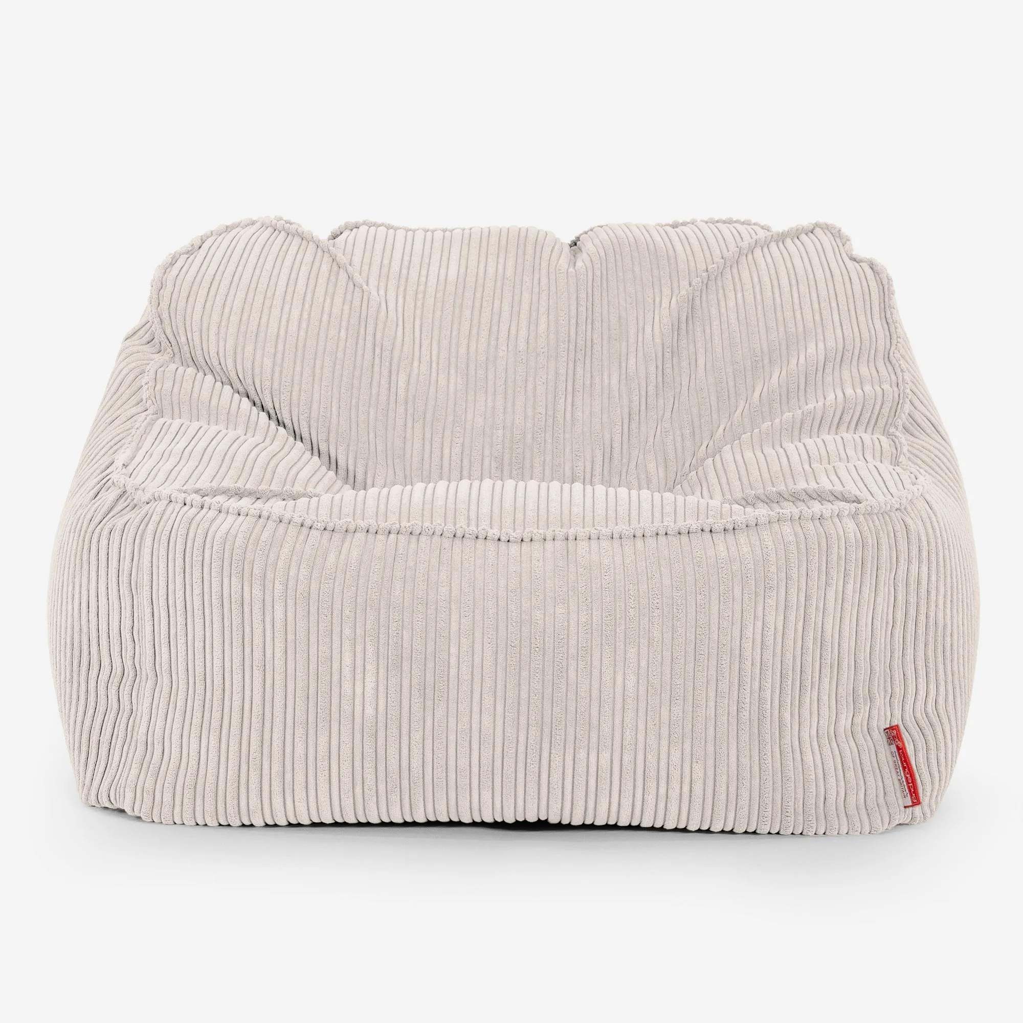 Sloucher Bean Bag Chair - Cord Ivory