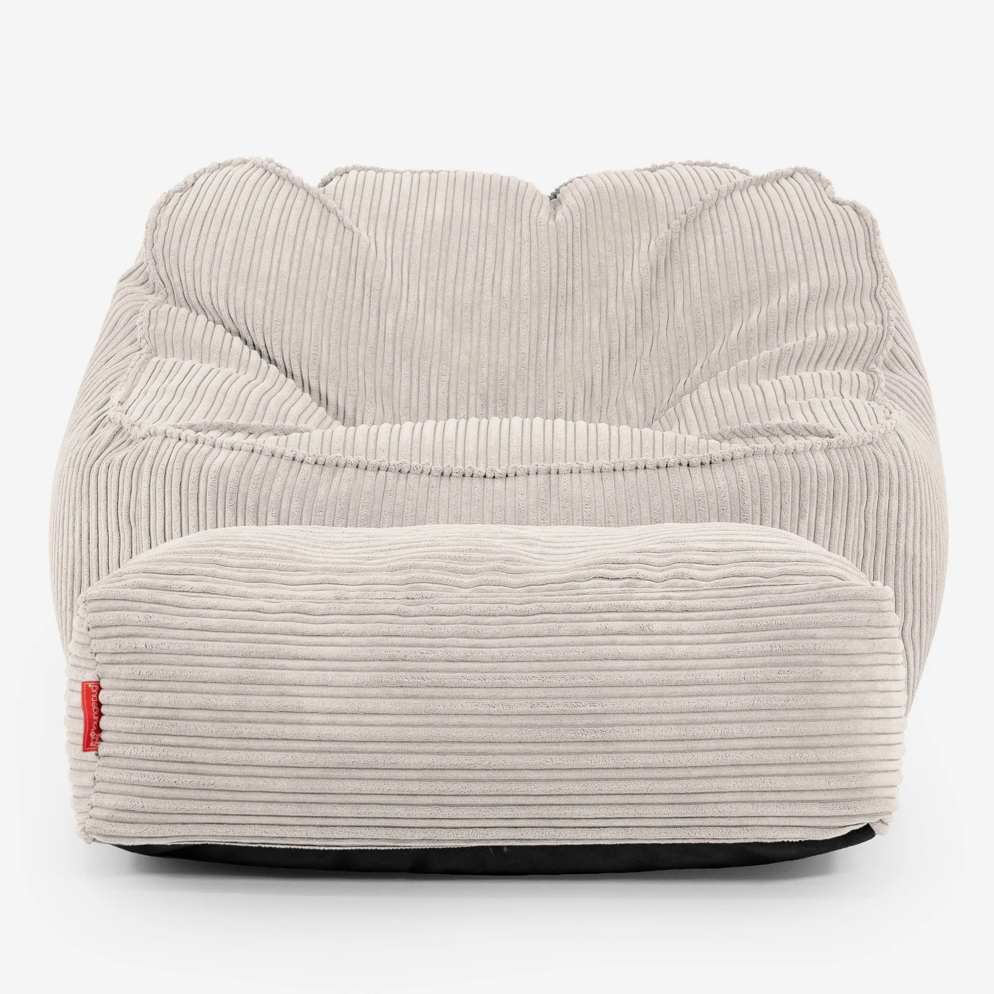 Sloucher Bean Bag Chair - Cord Ivory