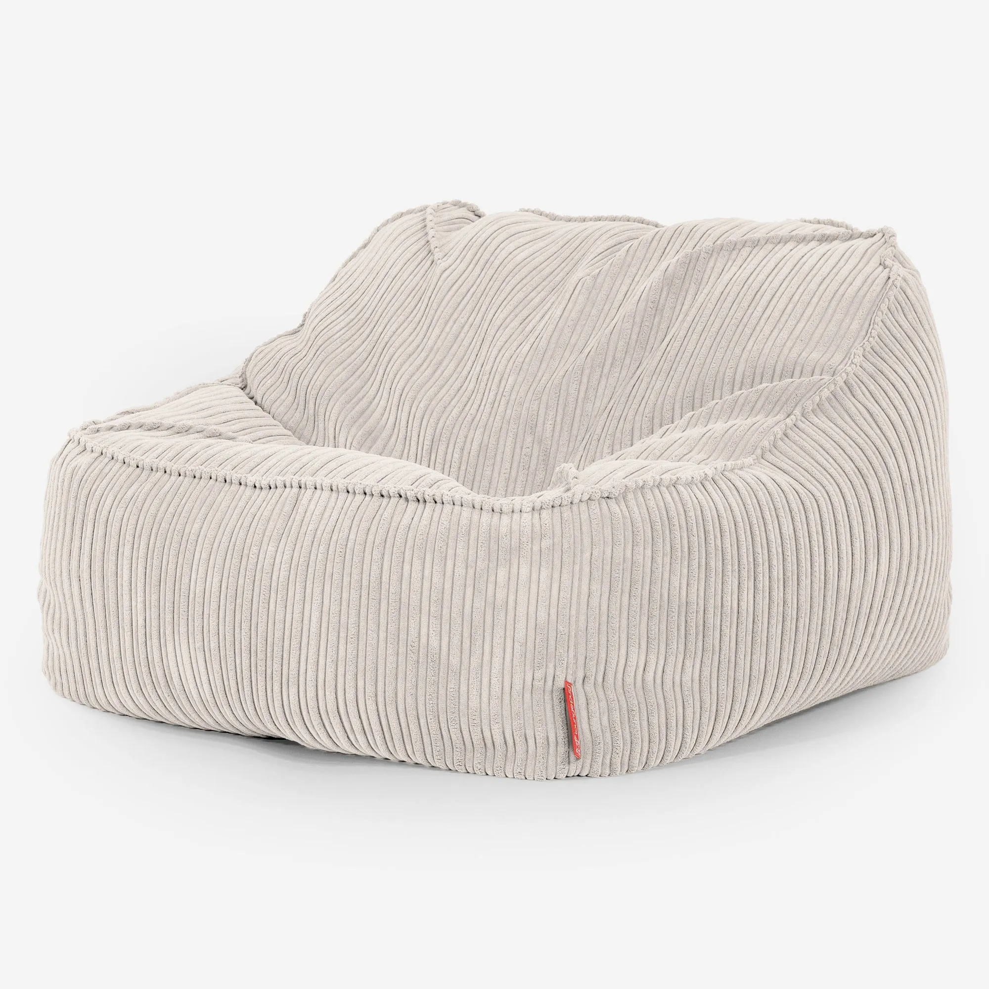 Sloucher Bean Bag Chair - Cord Ivory