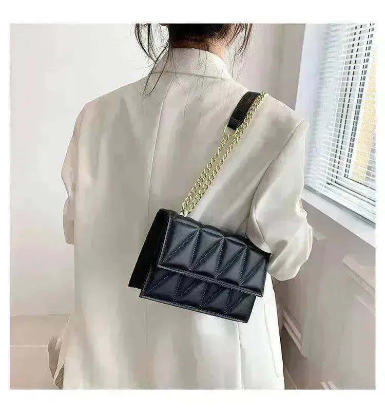 Small Square Bags Fashion Chain Crossbody Shoulder Handbag