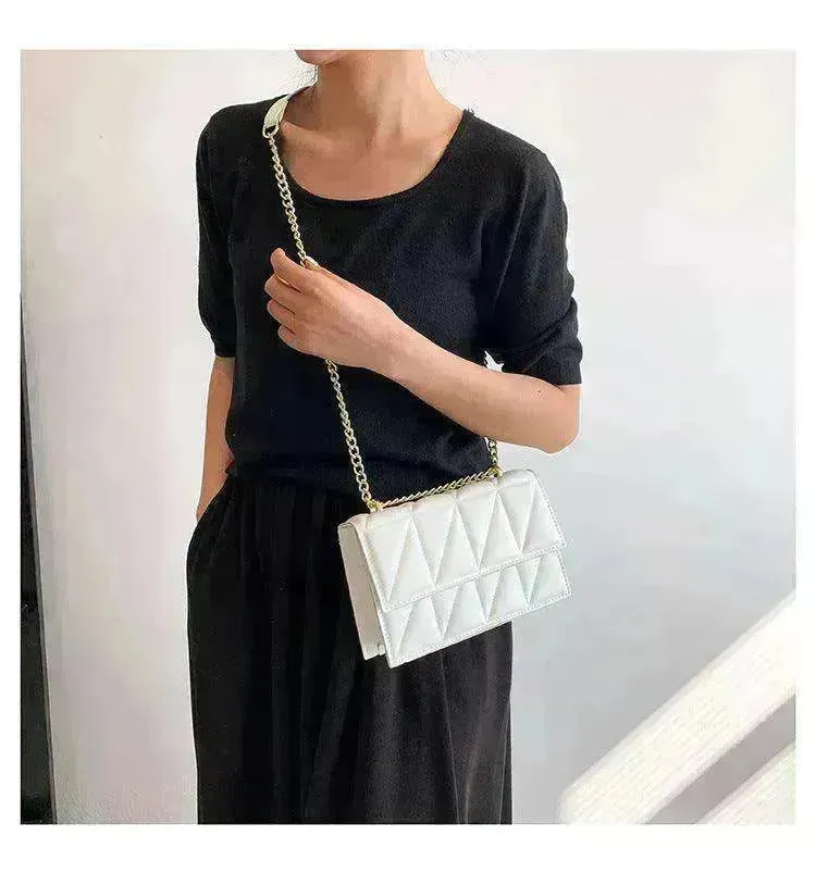 Small Square Bags Fashion Chain Crossbody Shoulder Handbag