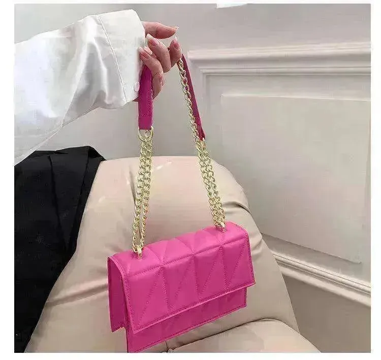 Small Square Bags Fashion Chain Crossbody Shoulder Handbag