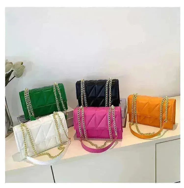 Small Square Bags Fashion Chain Crossbody Shoulder Handbag