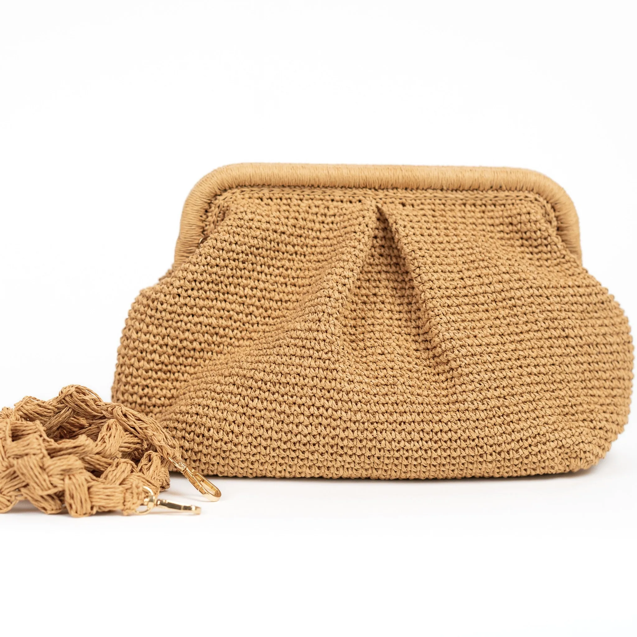 Straw Wedding Clutch