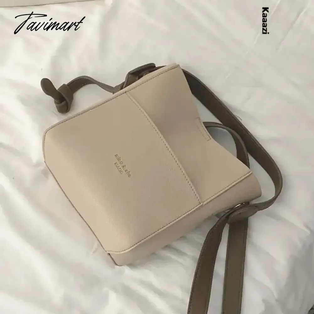 Tavimart Designer Underarm Shoulder Bag Luxury Ladies Bucket Handbag New Fashion Casual Versatile Leather Crossbody Bag High Quality