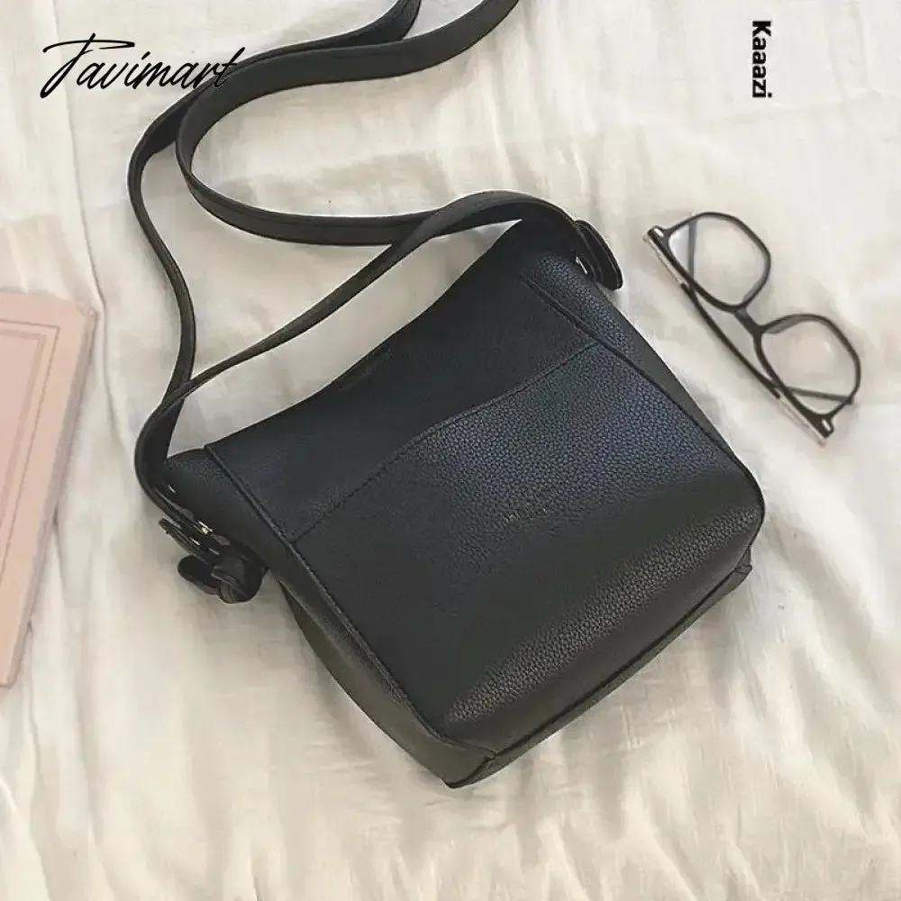 Tavimart Designer Underarm Shoulder Bag Luxury Ladies Bucket Handbag New Fashion Casual Versatile Leather Crossbody Bag High Quality