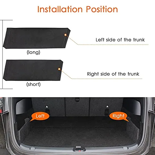 Tesla Model Y Organizer Storage Side Dividers for Under Seat, Rear Center Console, Rear Trunk, Accessories for Tesla Model Y (7 Piece Set)