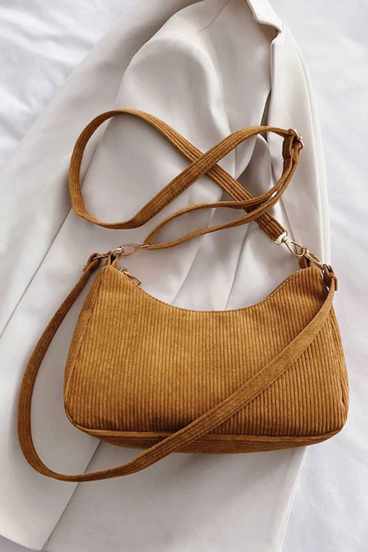 Urban Trendy Corduroy Handbag - S22 - WHB0029