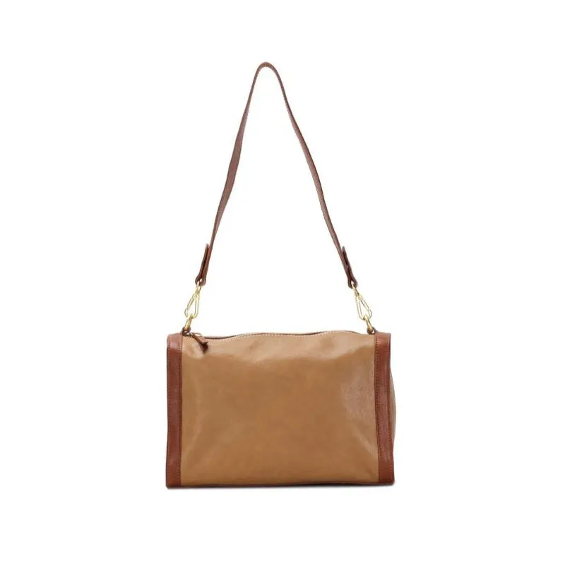 Vintage Cowhide Shoulder Bag Women's Square Bag