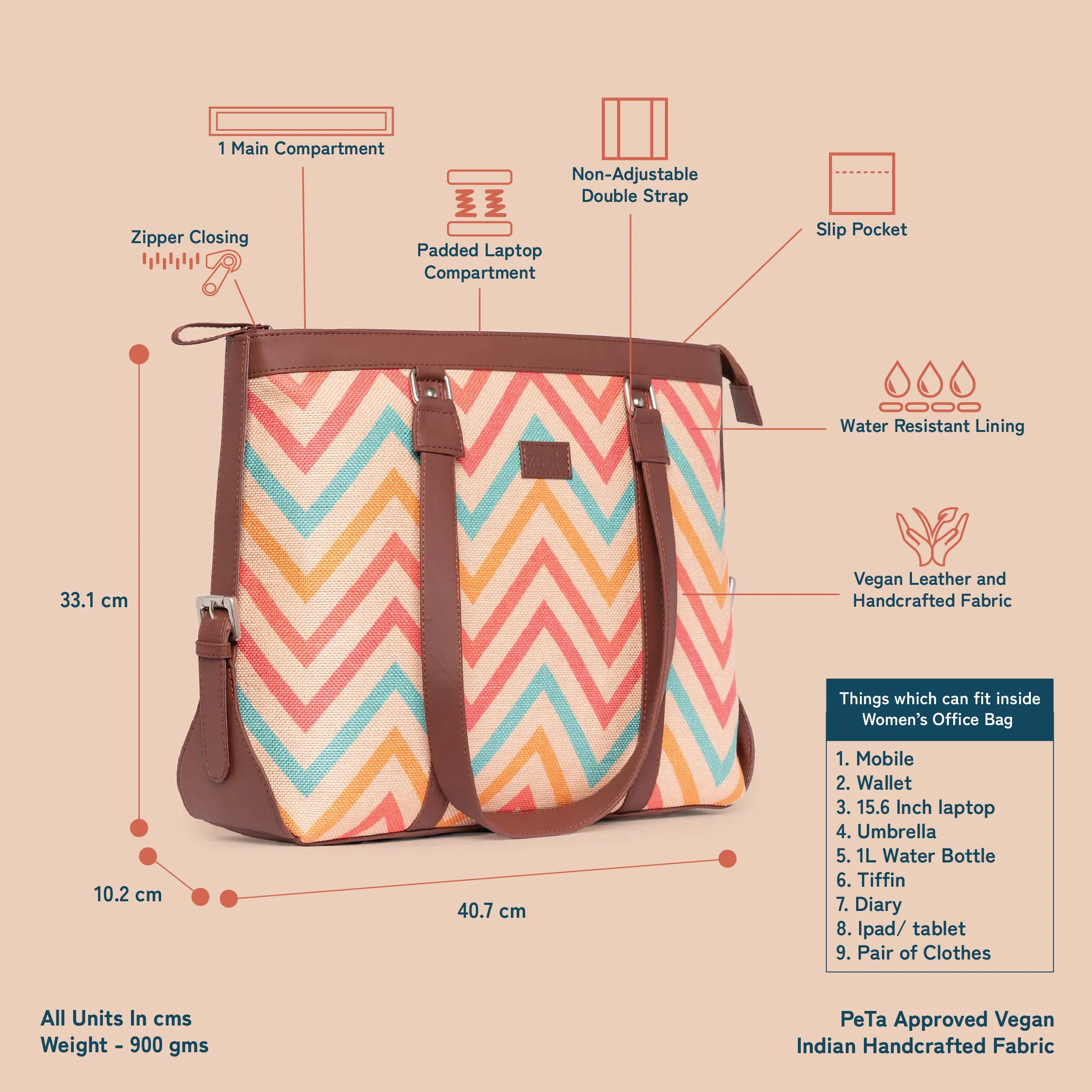 WavBeach Women's Office Bag