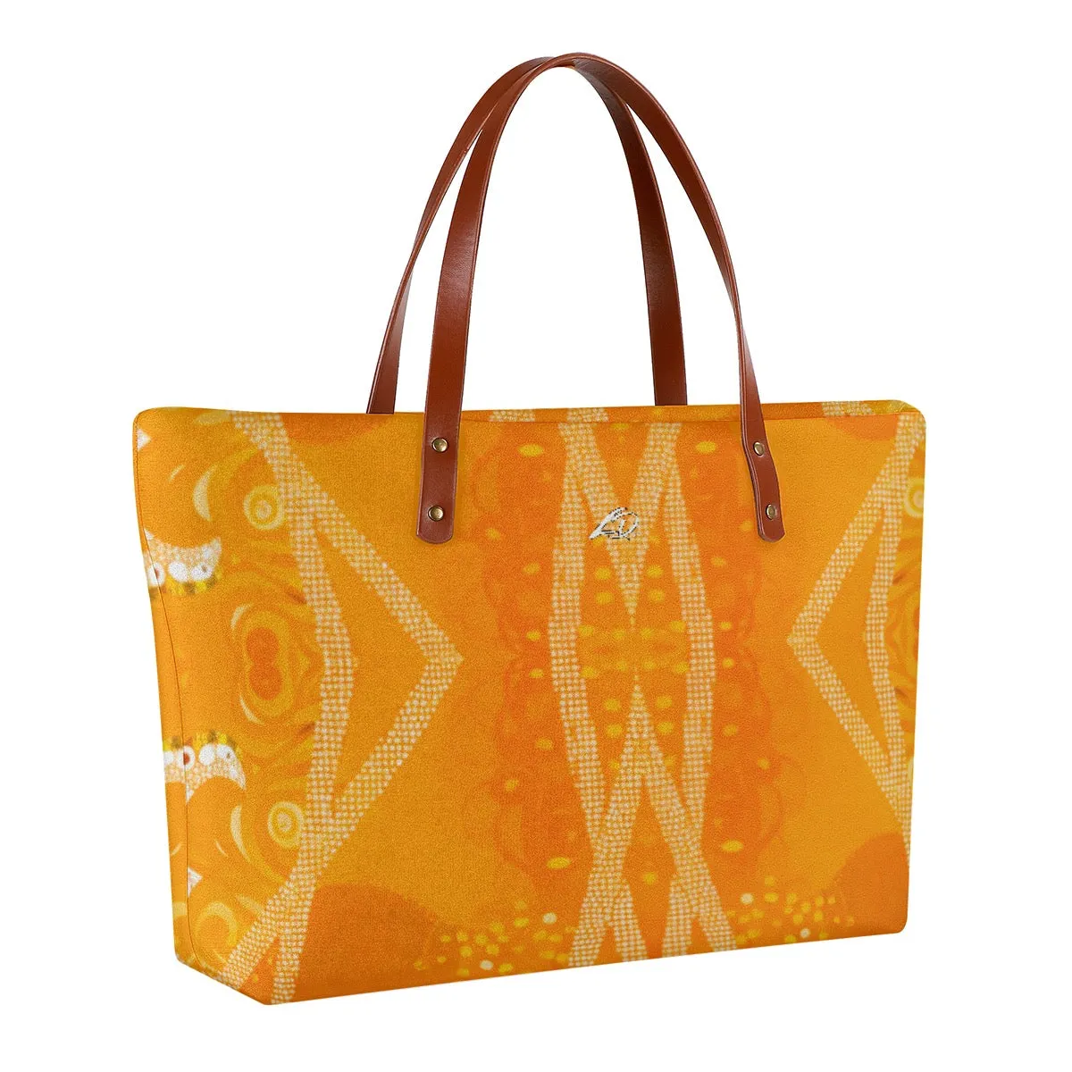 Women's Tote Bag | Diving Cloth 336 yellow abstract pattern