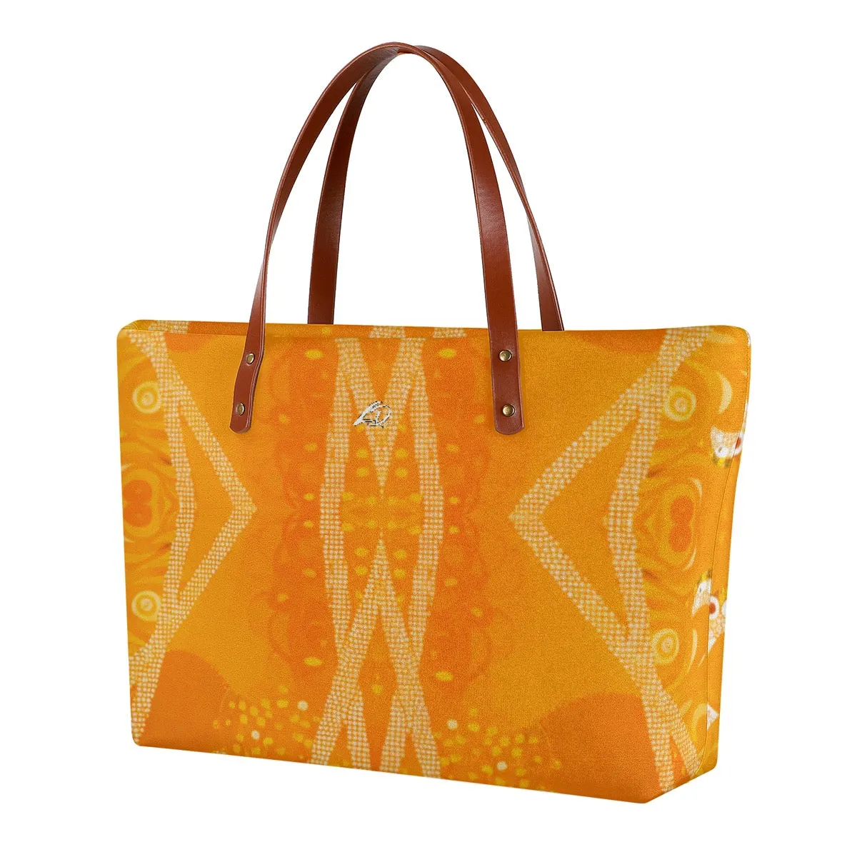 Women's Tote Bag | Diving Cloth 336 yellow abstract pattern