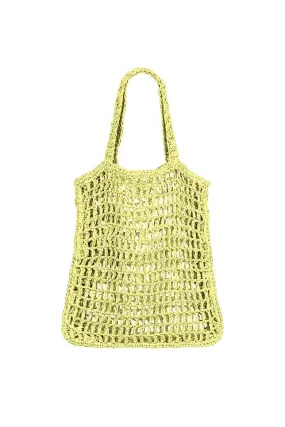 Woven Tote Beach Bag - Citrus