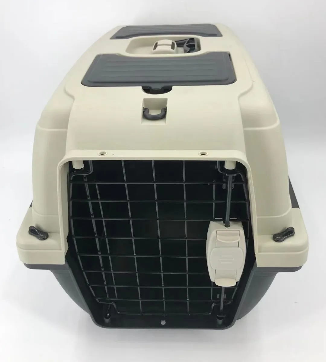 YES4PETS Medium Portable Dog Cat House Pet Carrier Travel Bag Cage Safety Lock & Food Box