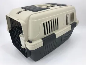 YES4PETS Medium Portable Dog Cat House Pet Carrier Travel Bag Cage Safety Lock & Food Box